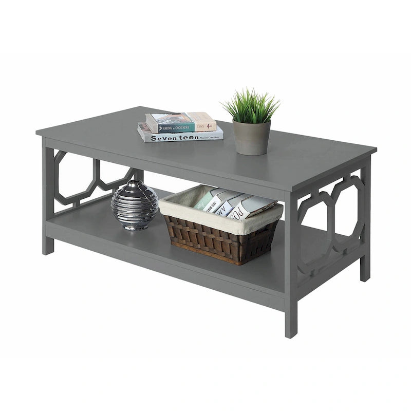 Table basse avec étagère