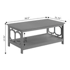 Table basse avec étagère