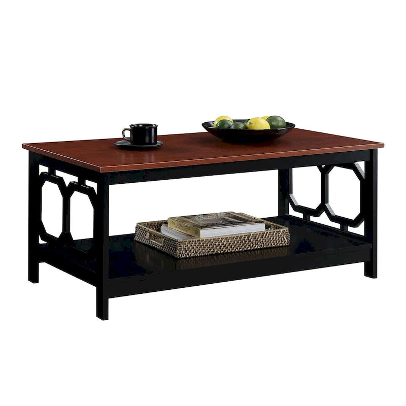 Table basse avec étagère