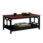 Table basse avec étagère