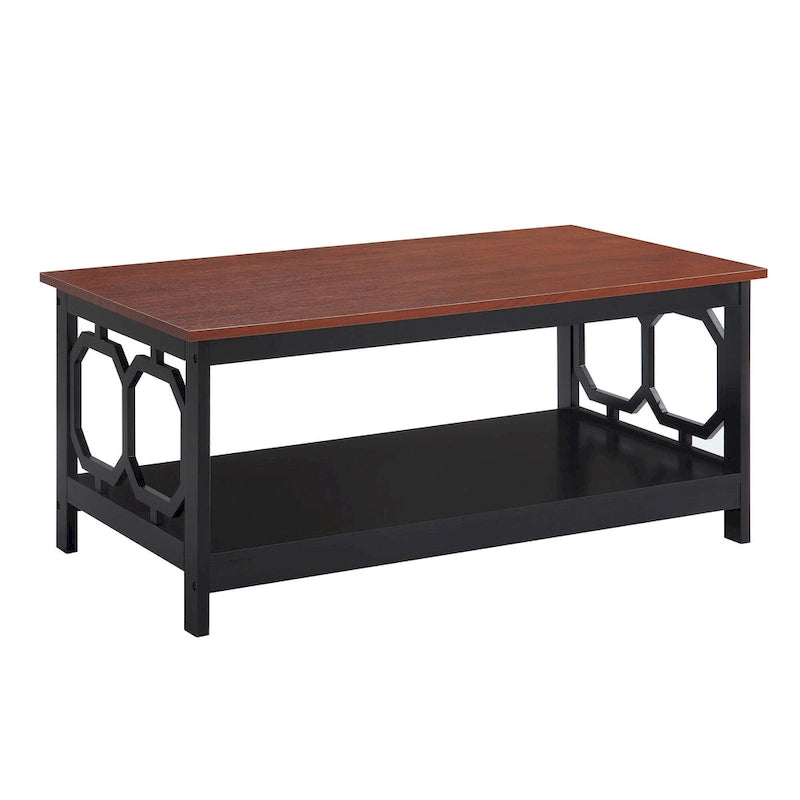 Table basse avec étagère
