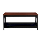 Table basse avec étagère