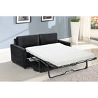 Canapé convertible en velours avec accoudoirs carrés de 70 pouces