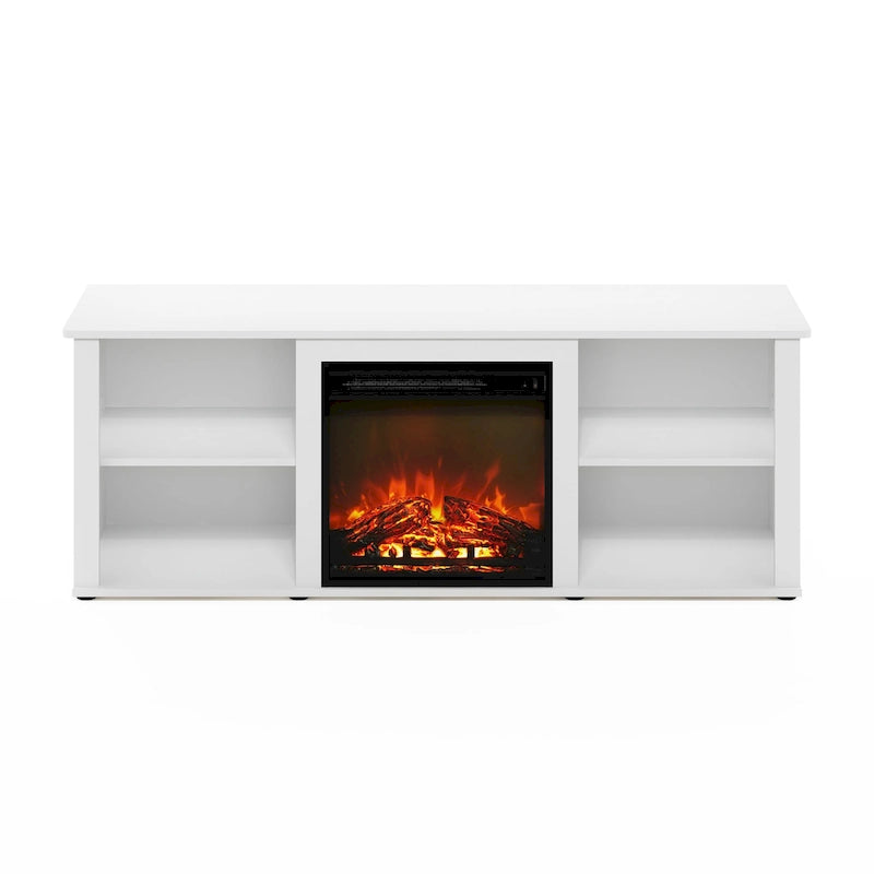 Meuble TV de 152 cm avec cheminée