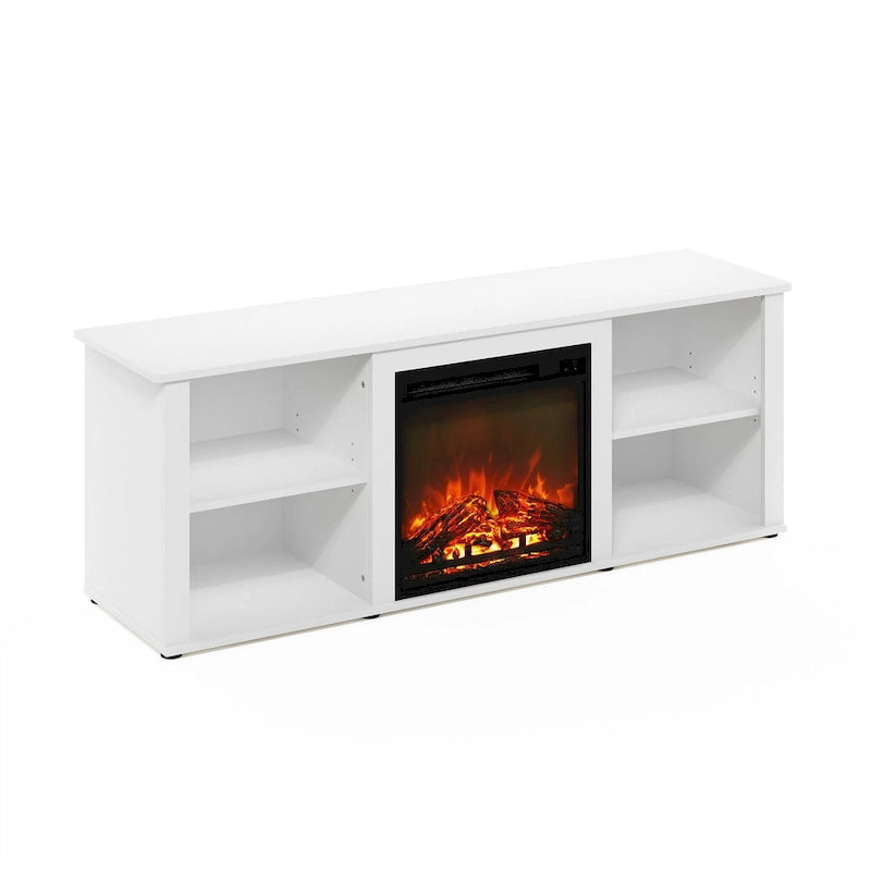 Meuble TV de 152 cm avec cheminée