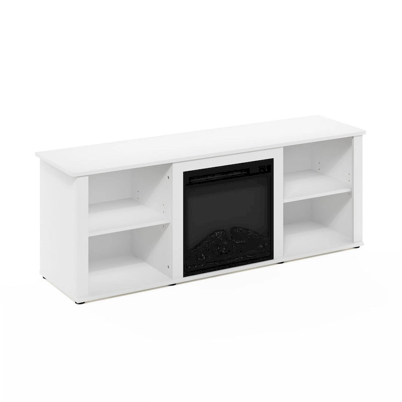 Meuble TV de 152 cm avec cheminée