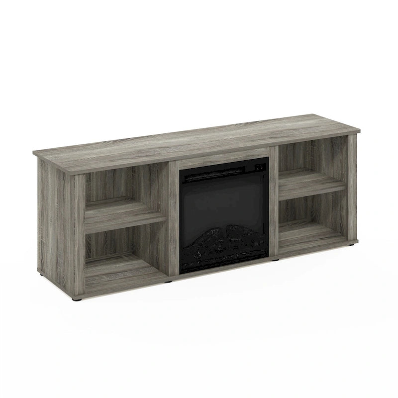 Meuble TV de 152 cm avec cheminée