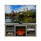 Meuble TV de 152 cm avec cheminée