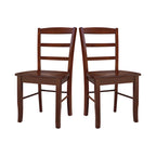 Chaises de salle à manger à dossier échelle en bois massif