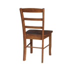 Chaises de salle à manger à dossier échelle en bois massif