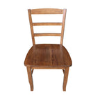 Chaises de salle à manger à dossier échelle en bois massif