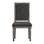 Chaises de salle à manger rectangulaires en lin