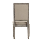 Chaises de salle à manger rectangulaires en lin