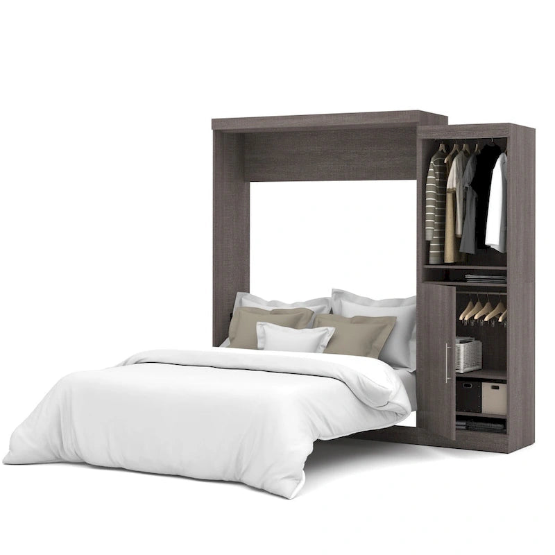 Lit escamotable Queen avec organisateur de penderie (90 po de large)