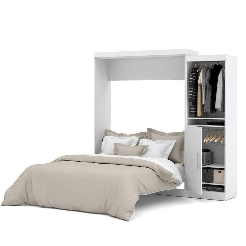 Lit escamotable Queen avec organisateur de penderie (90 po de large)