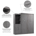 Lit escamotable Queen avec organisateur de penderie (90 po de large)