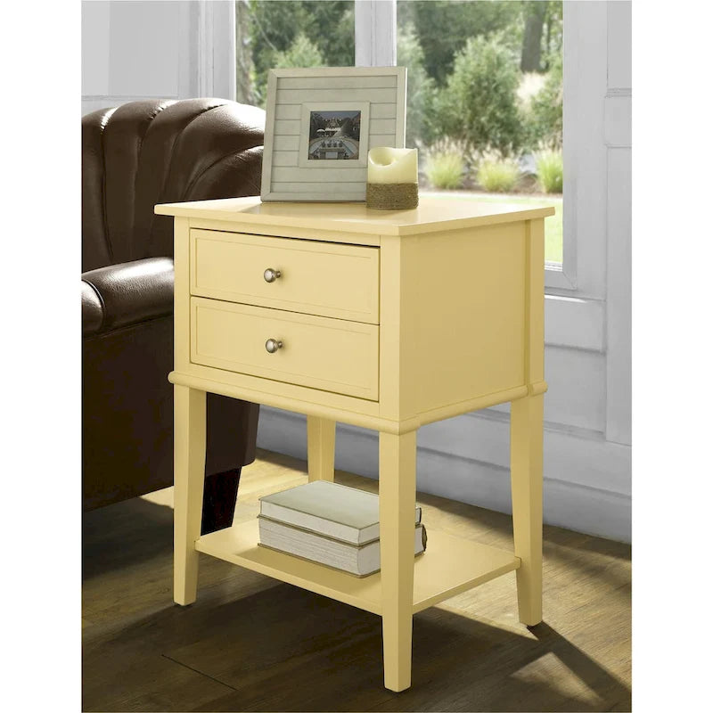 Table d'appoint avec 2 tiroirs