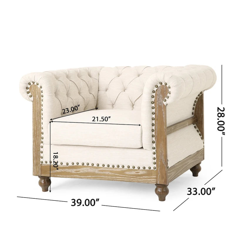 Canapé de salon en tissu et fauteuils d'appoint