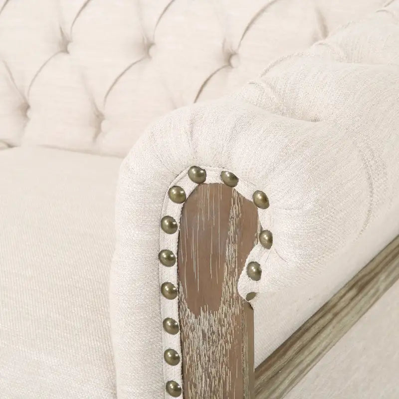 Canapé de salon en tissu et fauteuils d'appoint