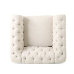 Canapé de salon en tissu et fauteuils d'appoint