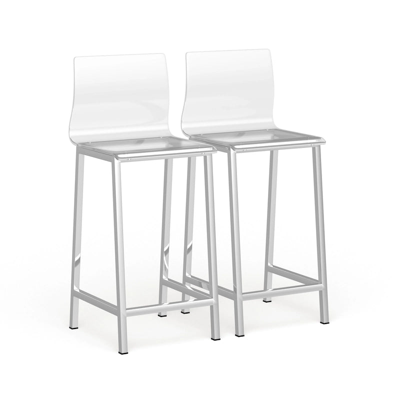 Tabouret de comptoir en acrylique transparent
