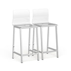 Tabouret de comptoir en acrylique transparent