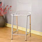 Tabouret de comptoir en acrylique transparent