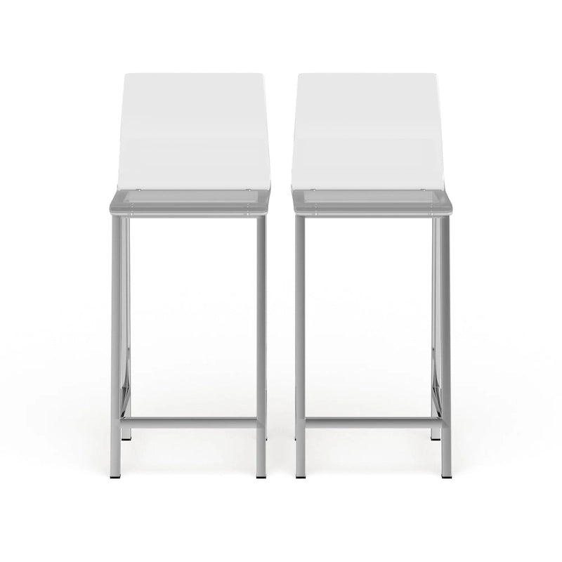Tabouret de comptoir en acrylique transparent