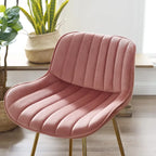 Tabouret de bar moderne pivotant en velours