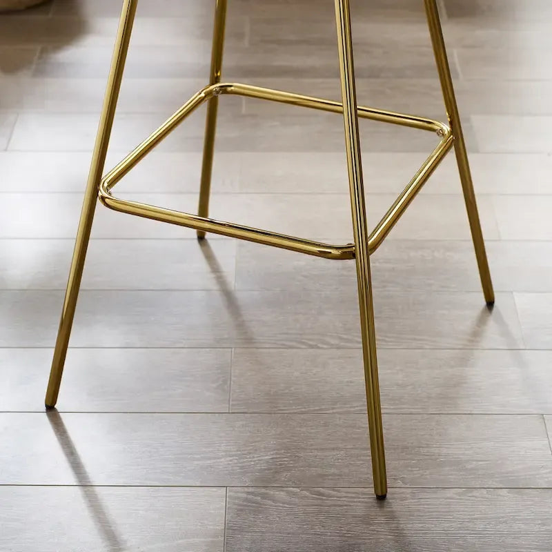 Tabouret de bar moderne pivotant en velours