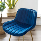 Tabouret de bar moderne pivotant en velours