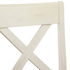 Tabouret de comptoir à dossier en X