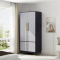 Armoire 2 portes en bois avec 2 tiroirs