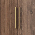 Armoire 2 portes en bois avec 2 tiroirs