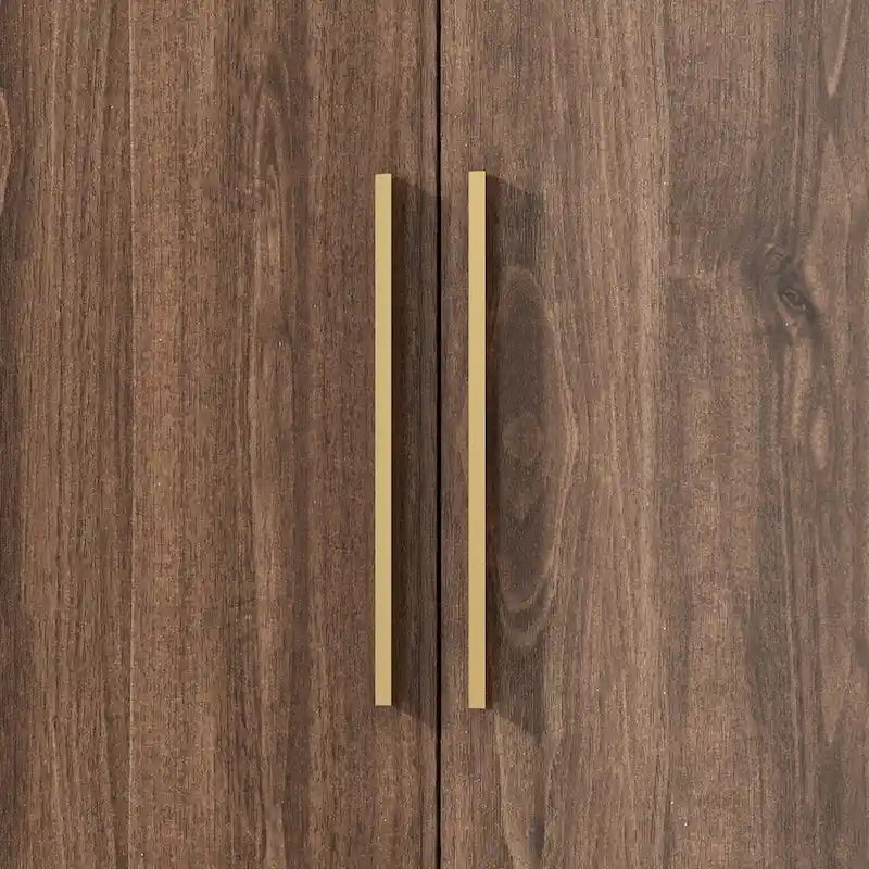 Armoire 2 portes en bois avec 2 tiroirs