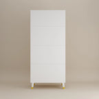 Armoire 2 portes en bois avec 2 tiroirs