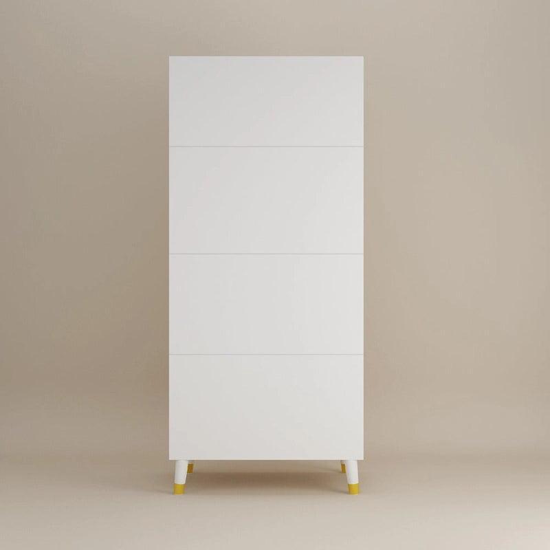 Armoire 2 portes en bois avec 2 tiroirs