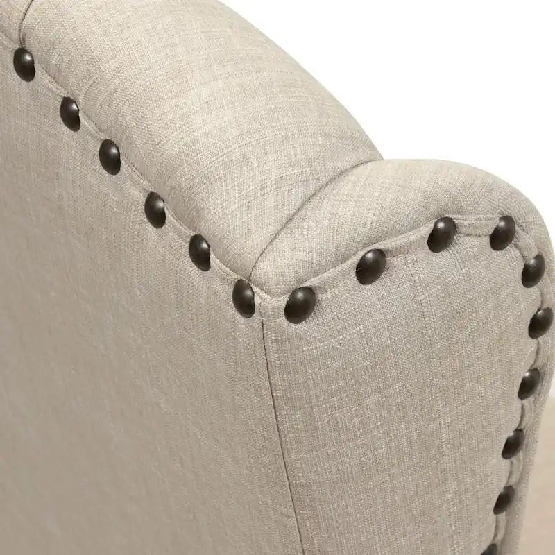 Chaises de salle à manger capitonnées avec accoudoirs de style campagnard