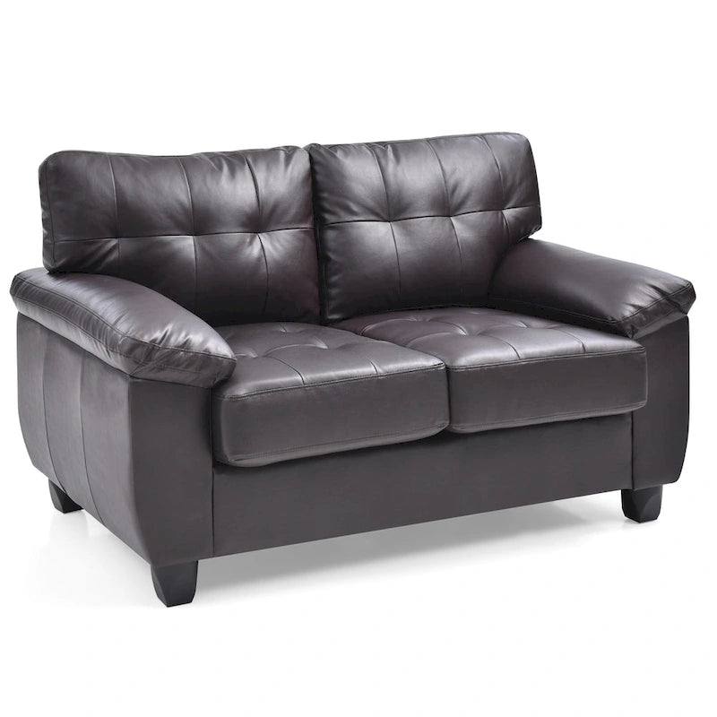 Causeuse en faux cuir