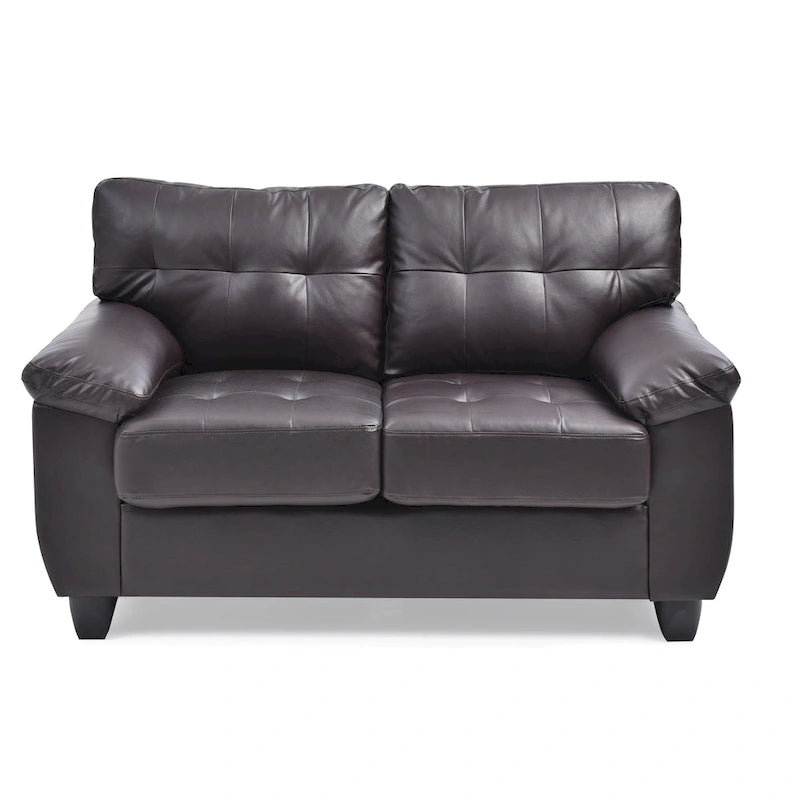 Causeuse en faux cuir