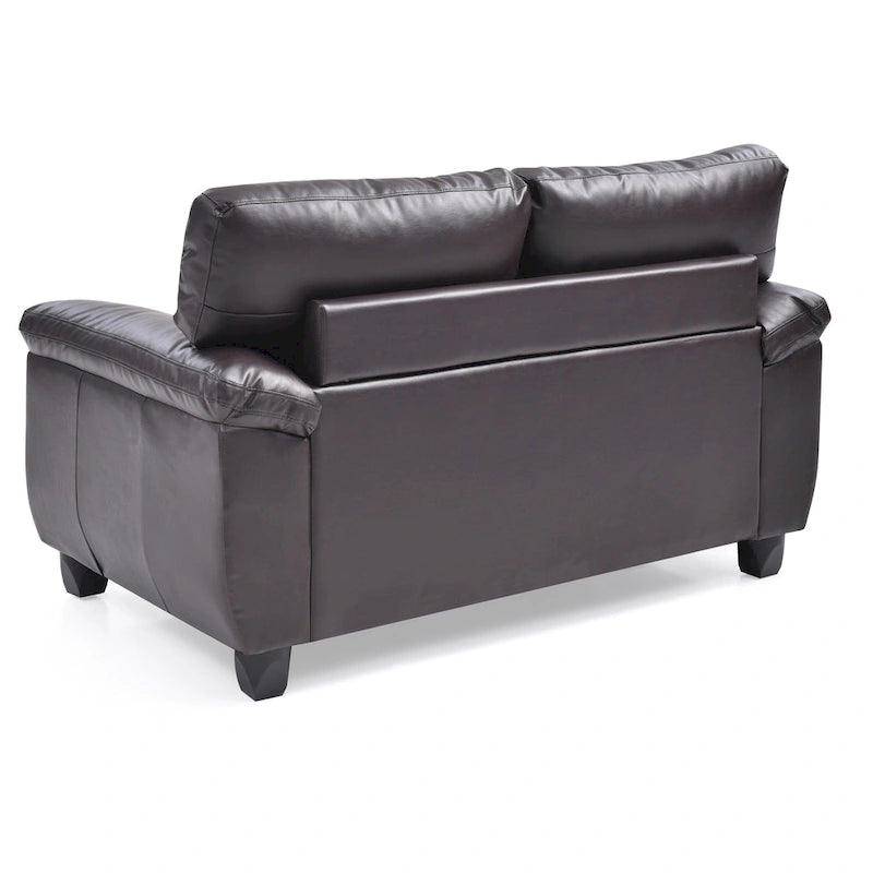 Causeuse en faux cuir