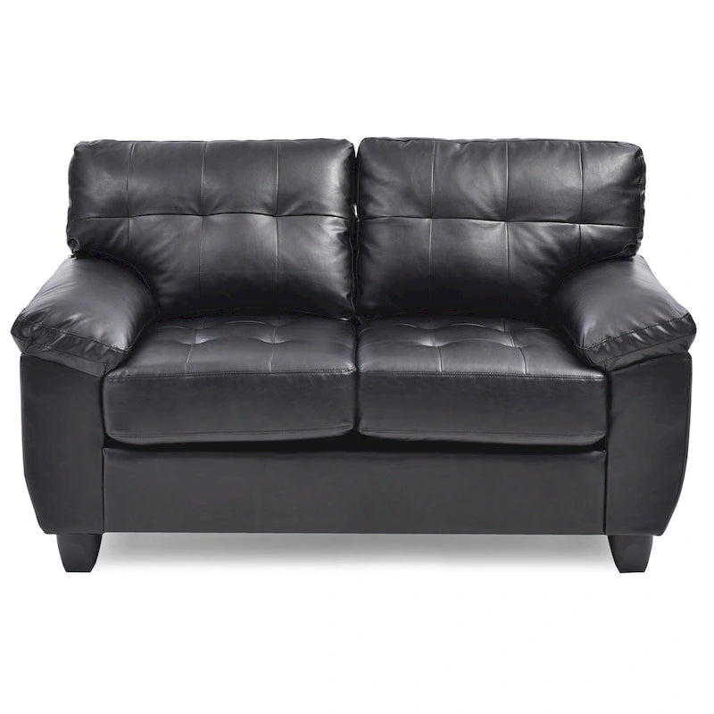 Causeuse en faux cuir