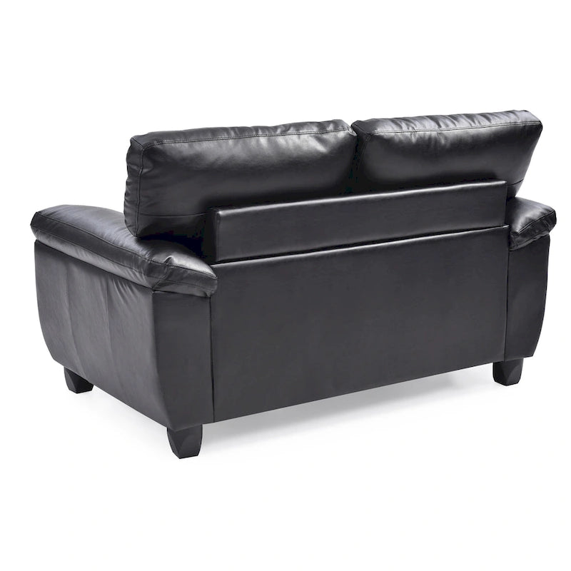 Causeuse en faux cuir