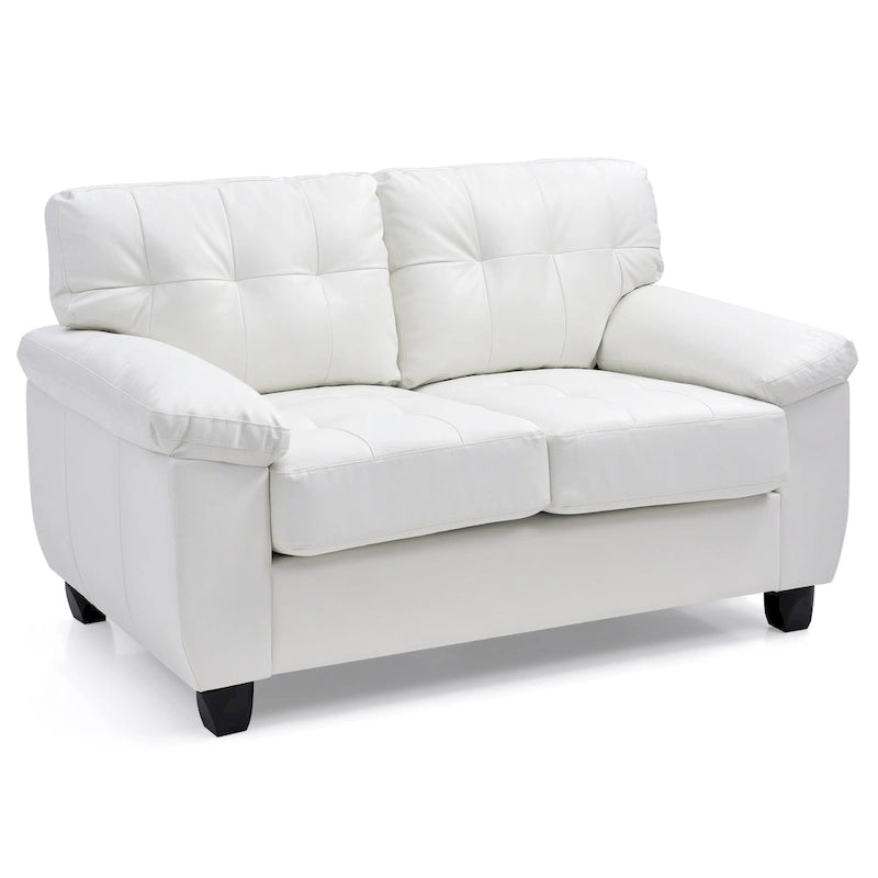 Causeuse en faux cuir