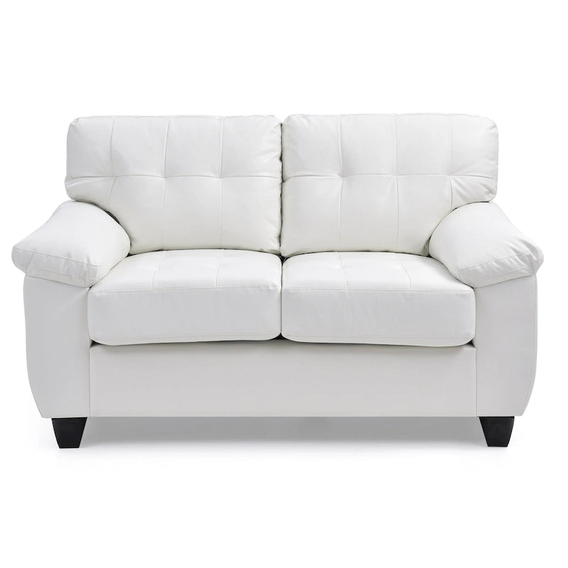 Causeuse en faux cuir
