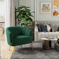 Fauteuils d'appoint en velours pour salon, chambre, bureau, fauteuil rembourré simple de loisir