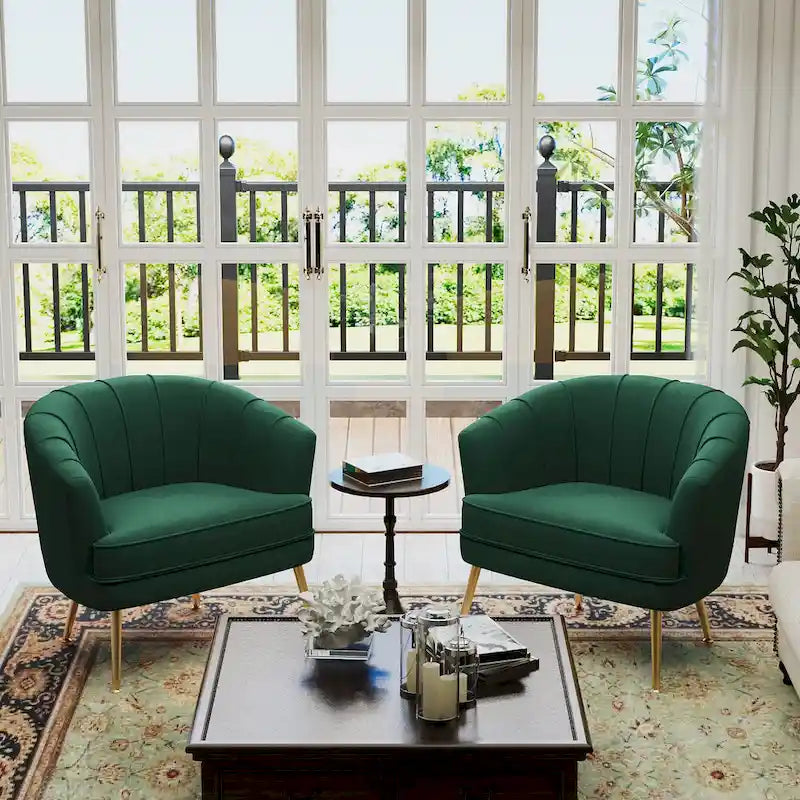 Fauteuils d'appoint en velours pour salon, chambre, bureau, fauteuil rembourré simple de loisir