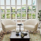 Fauteuils d'appoint en velours pour salon, chambre, bureau, fauteuil rembourré simple de loisir