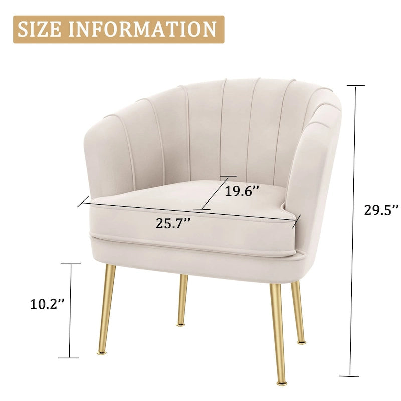 Fauteuils d'appoint en velours pour salon, chambre, bureau, fauteuil rembourré simple de loisir
