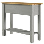 Console de table en bois avec 2 tiroirs